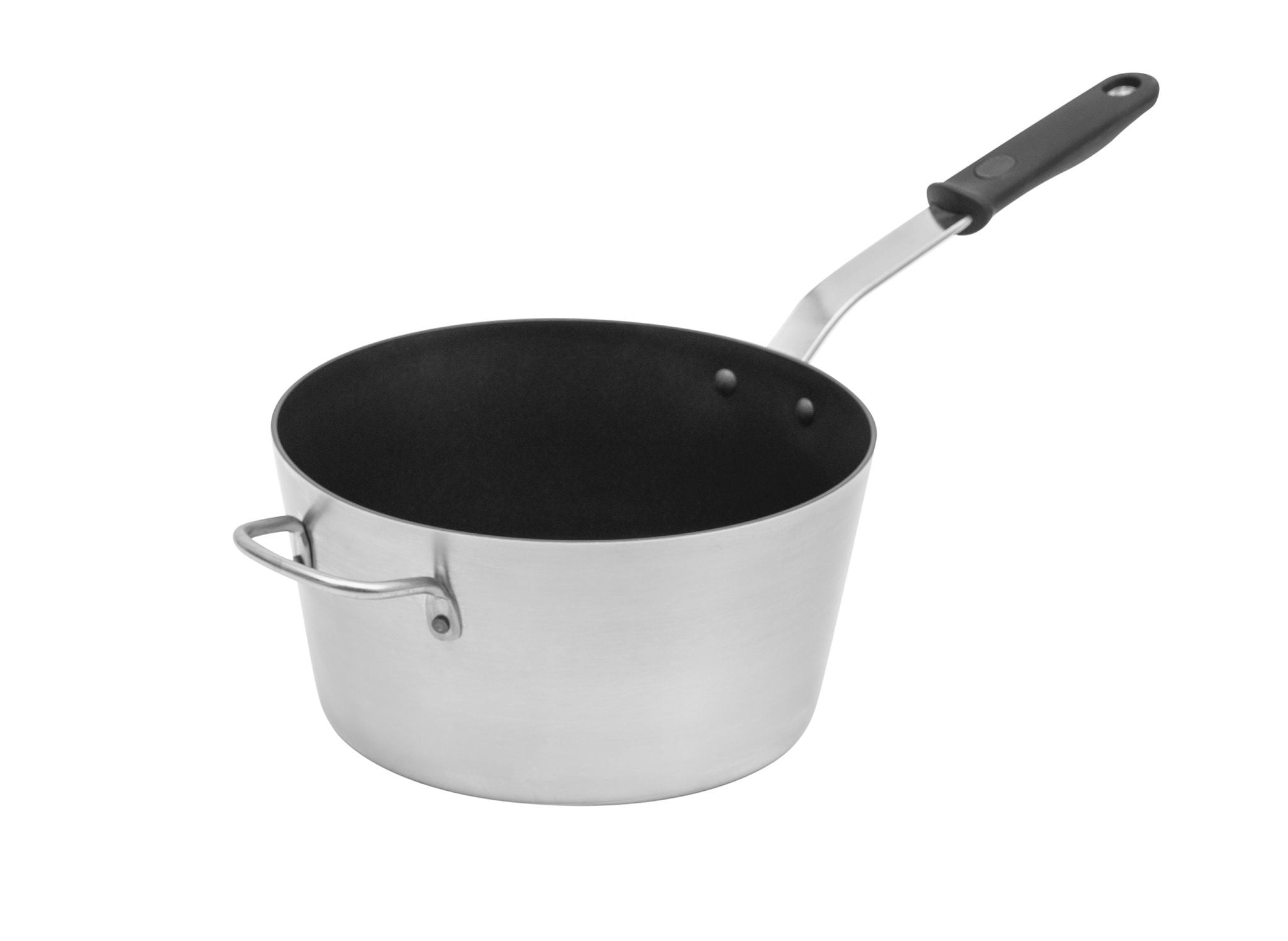 7-Quart Wear-Ever® Tapered Aluminum Saucepan with Steelcoat X3™ Nonstick Coating and Silicone Handle
