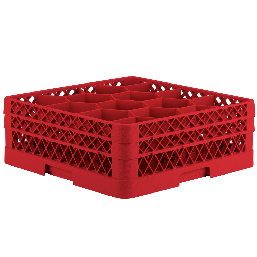 Traex® Full-Size Rack Max® Compartment Racks with two extenders in Red