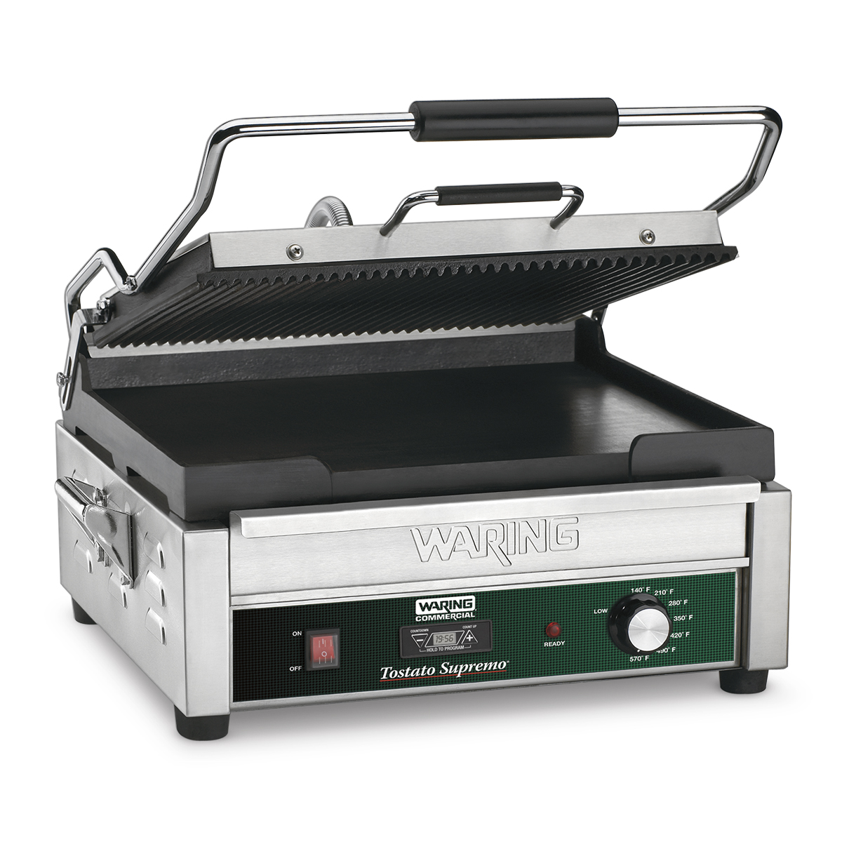 Dual Surface Panini Grill, electric, 14-1/2" x 11", with timer