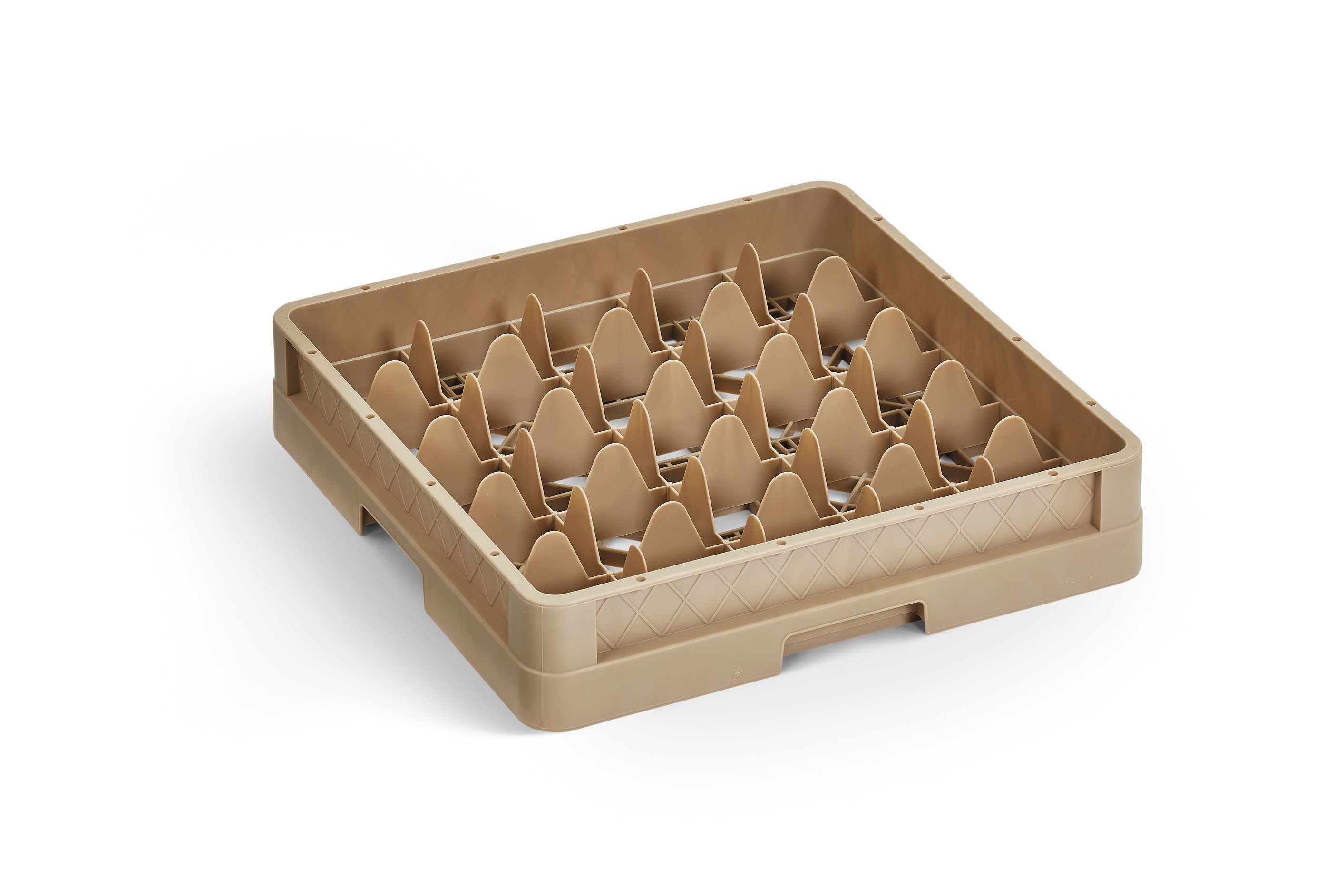 Full-Size Traex® Closed Wall 49 Compartment Rack with Five Extenders in Beige