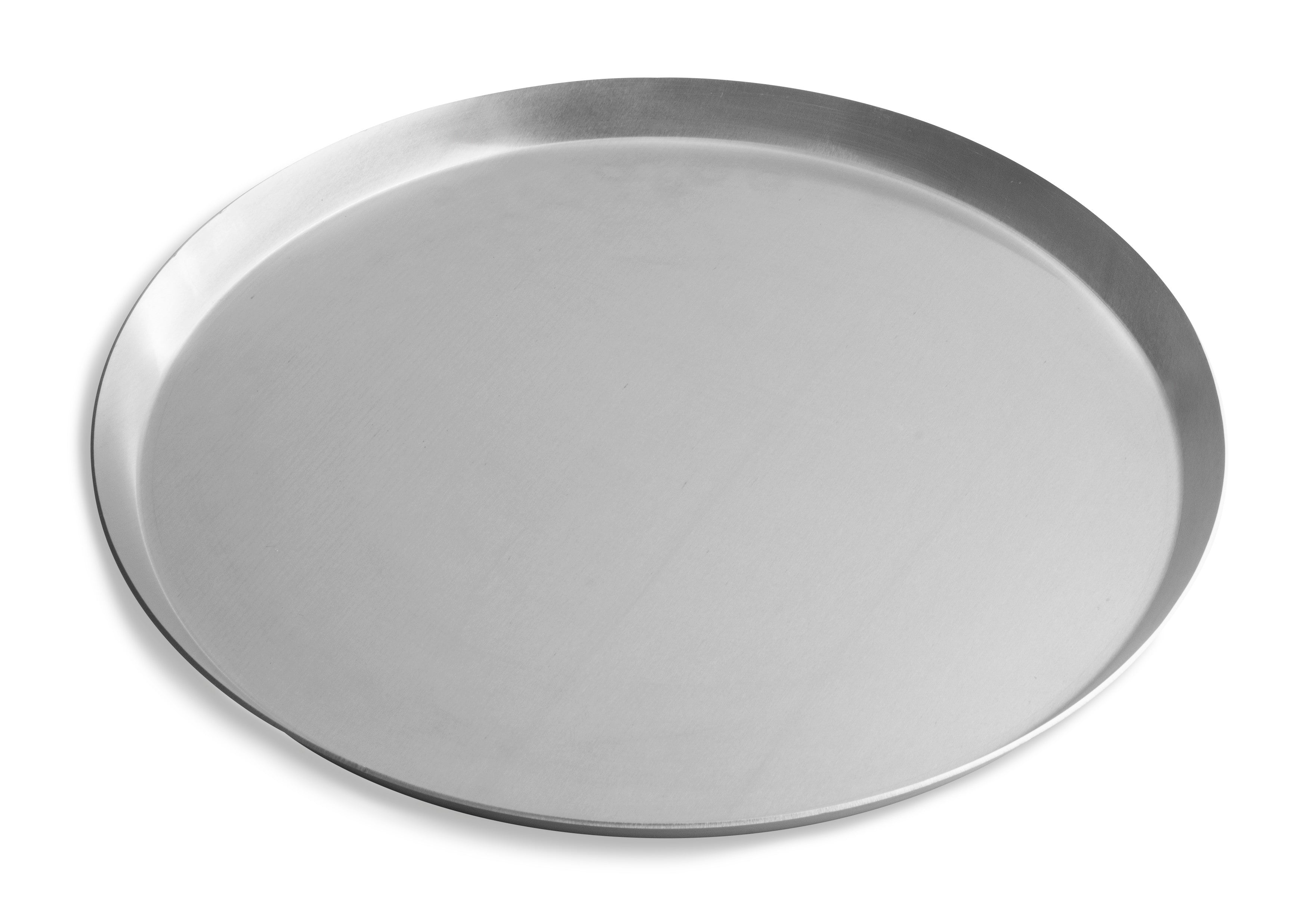 15" Solid Press-Cut Pizza Pan in Natural Finish