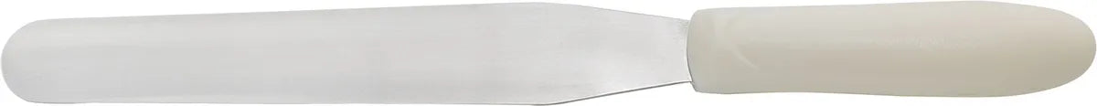 7-15/16" Stainless Steel Bakery Spatula, White Polypropylene Handle
