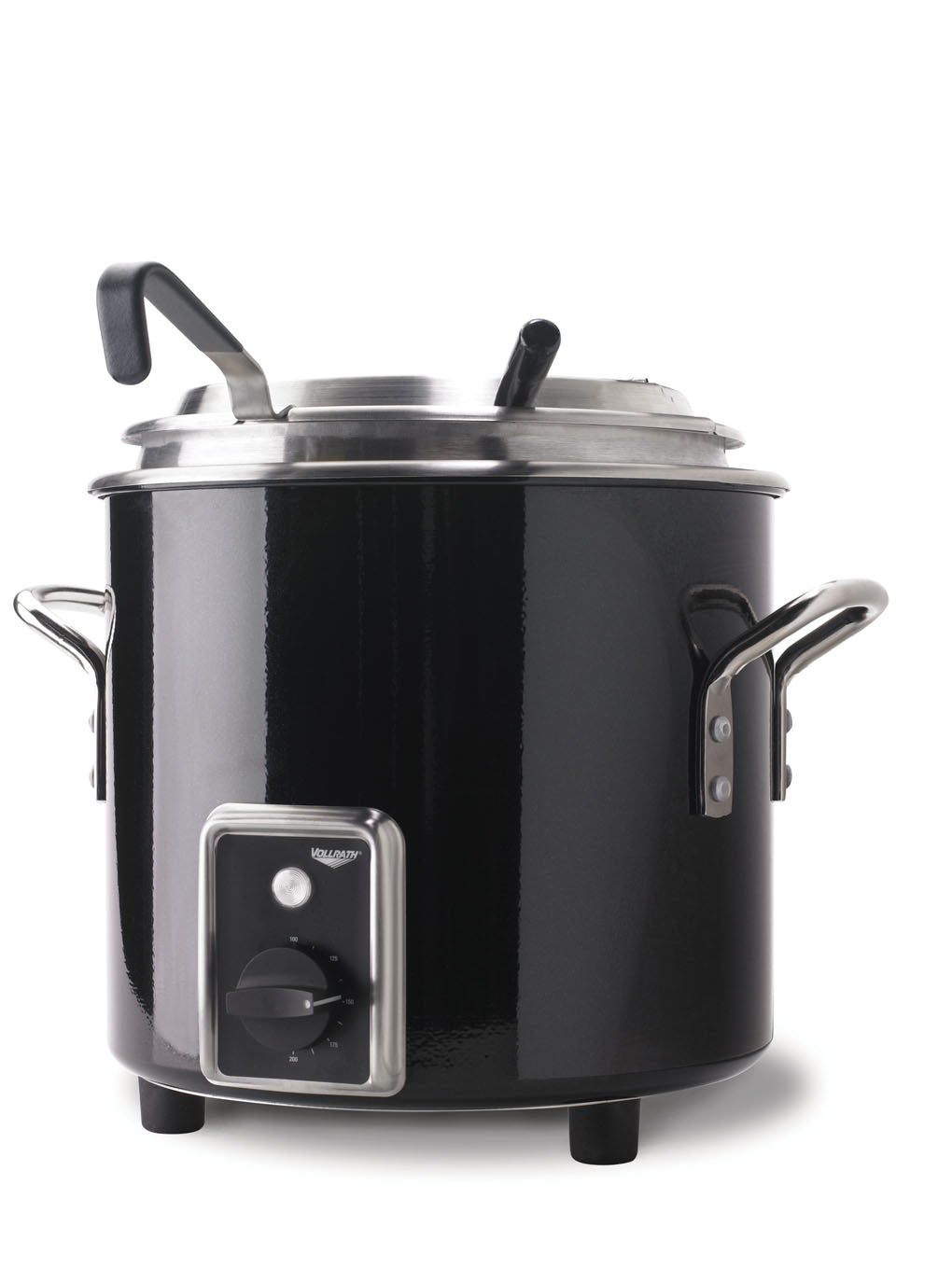 11-quart 230-volt retro stockpot rethermalizer in black black with Schuko plug