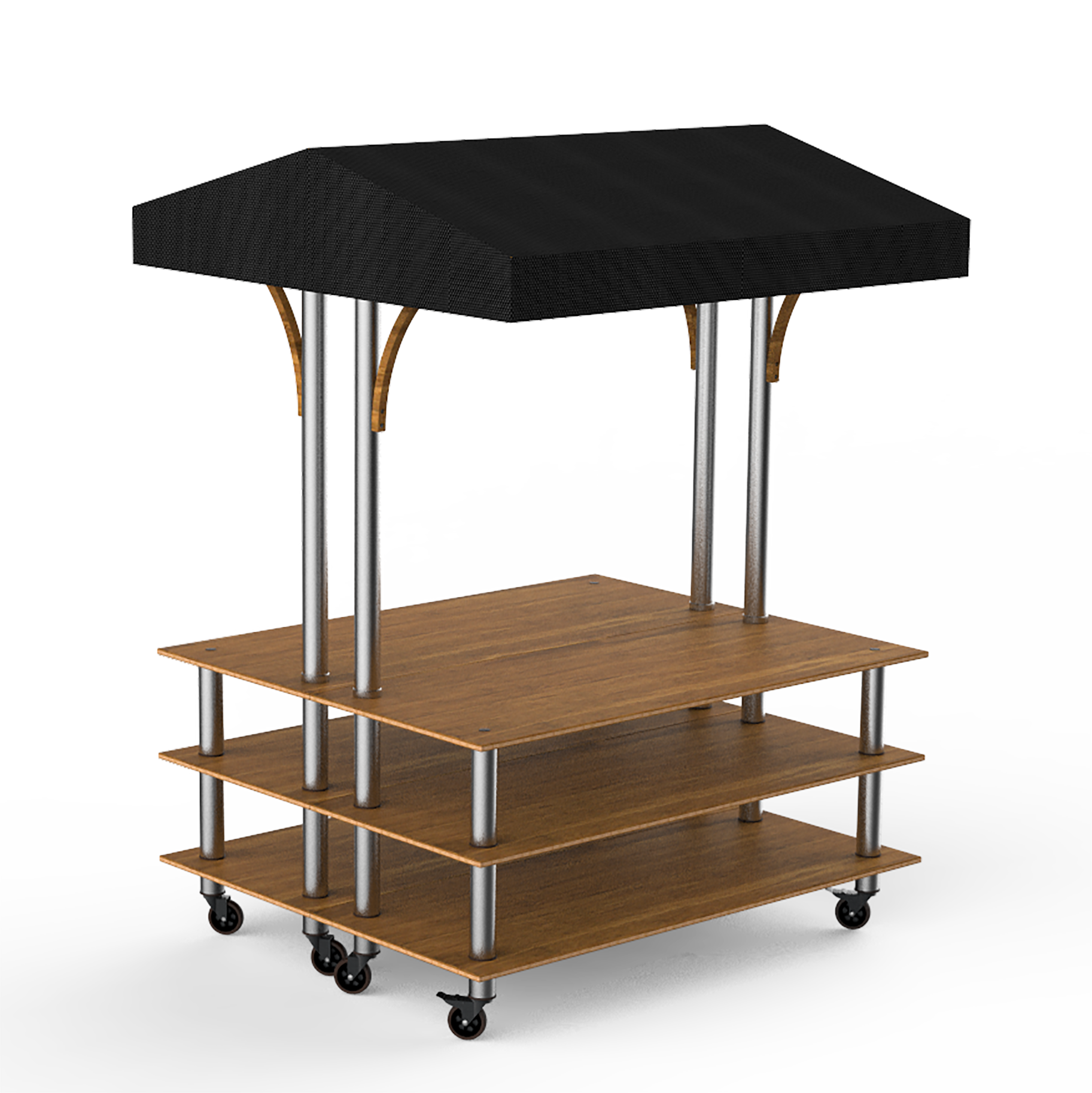 Back To Back Market Station L 71.0" W 59.0" Modular