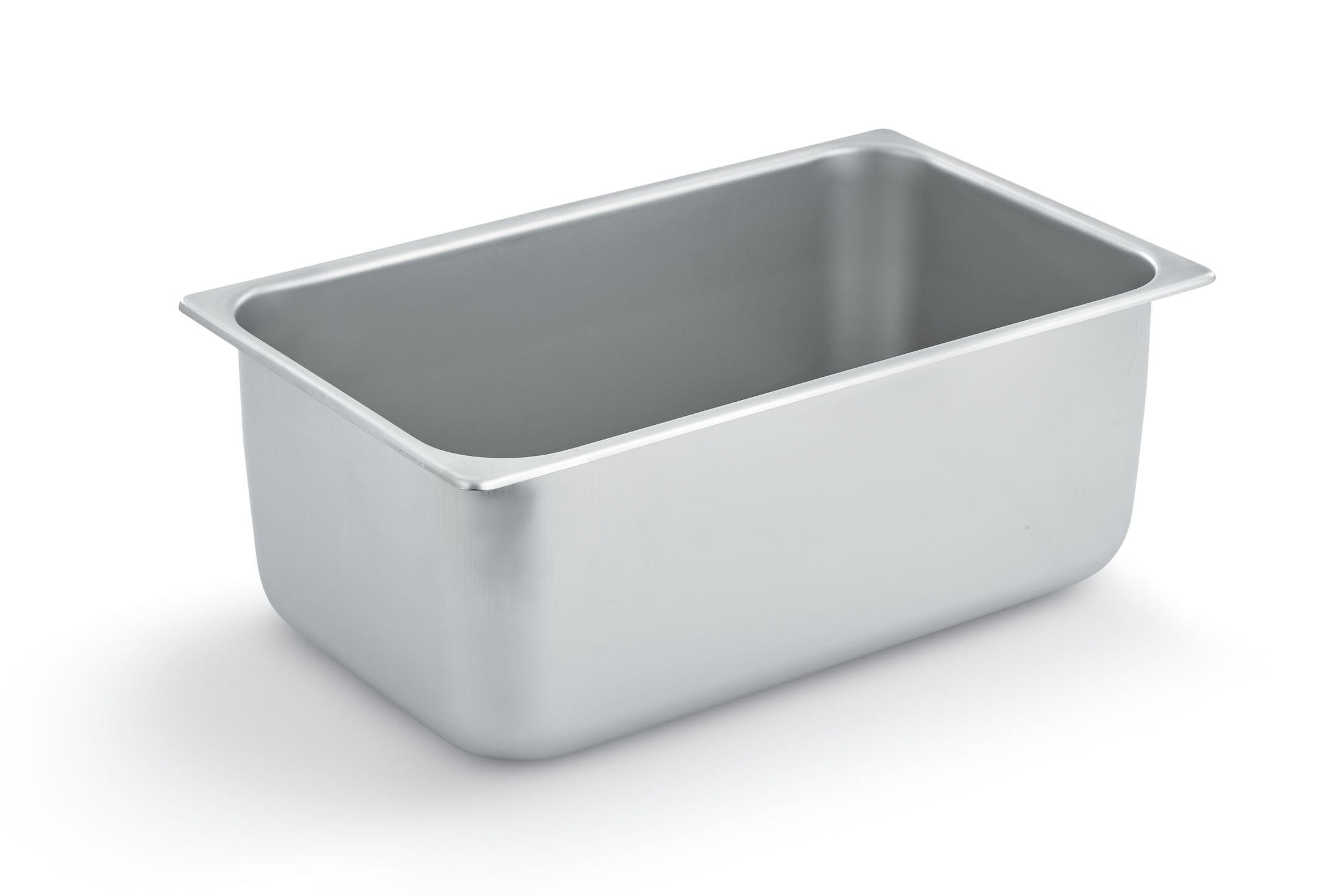 Full-size 8-inch-deep Super Pan® heavy-duty stainless steel steam table pan with flat corners