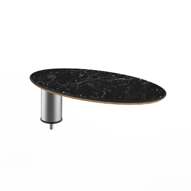 Large Oval Low Display Shelf L 20.0" W 10.0" Modular