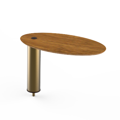 Large Oval High Display Shelf L 20.0" W 10.0" Modular