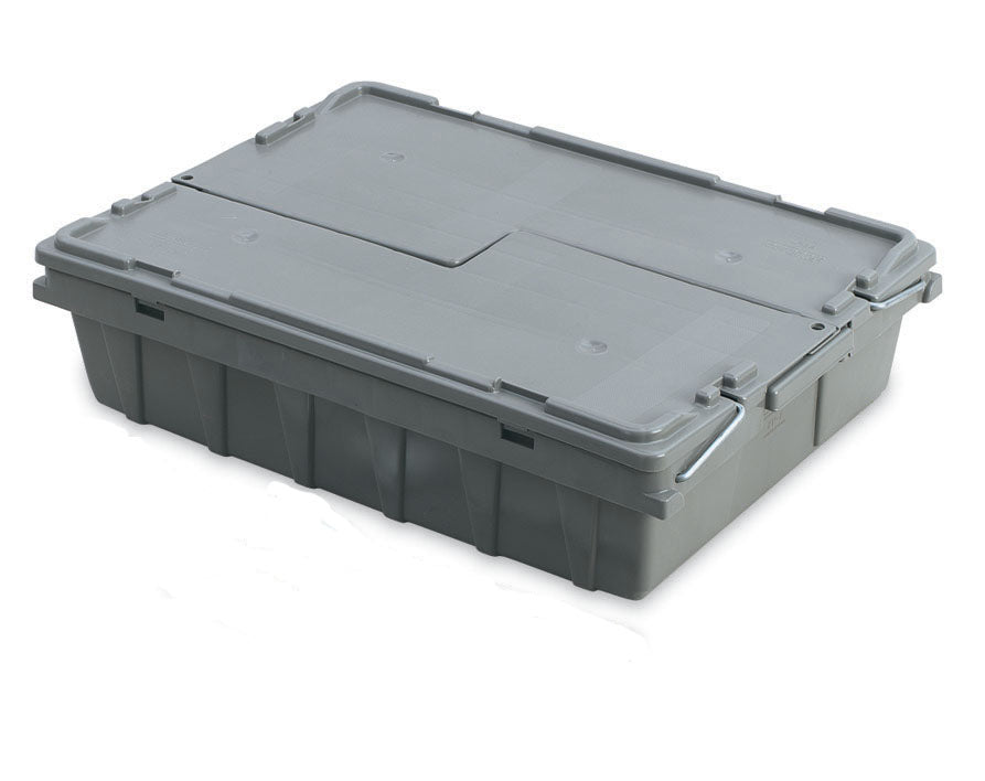 Tote 'N Store 18 3/4" x 13 1/4" x 4 5/8" Gray Buffetware Box