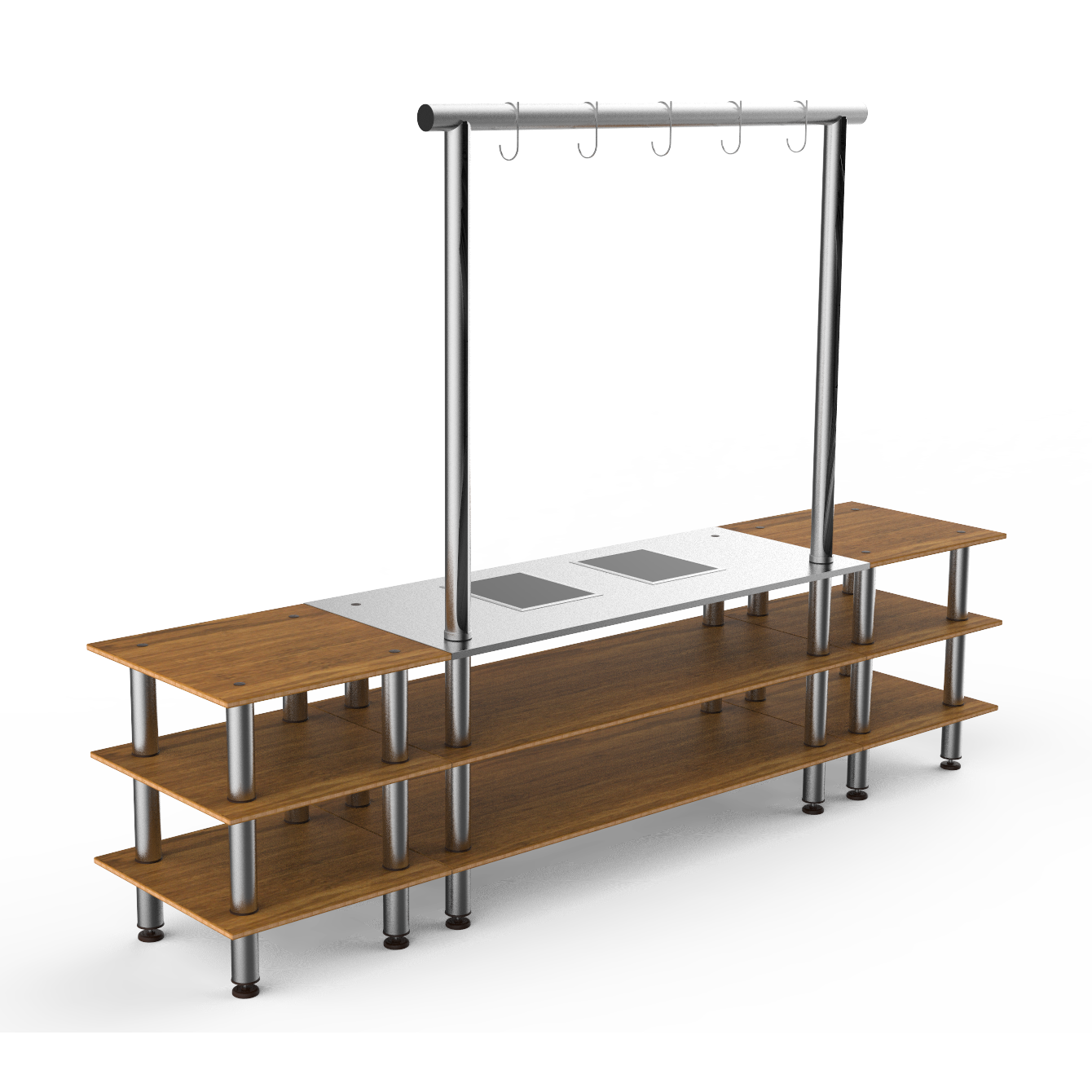 Large Arch Induction Station L 130.0" W 29.5" Modular