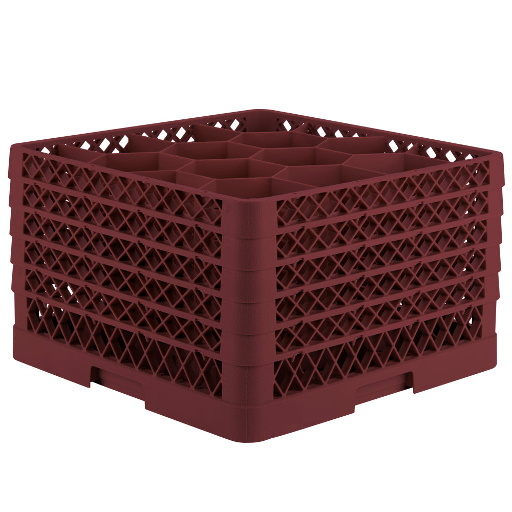Traex® Full-Size Rack Max® Compartment Racks with five extenders in Burgundy