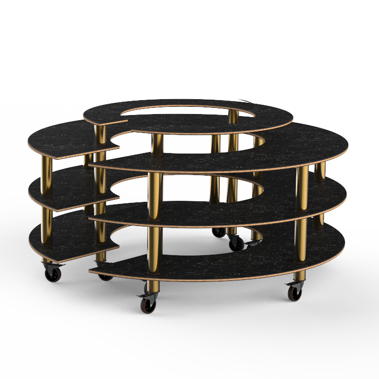 Round Market Station L 81.5" W 81.5" Modular