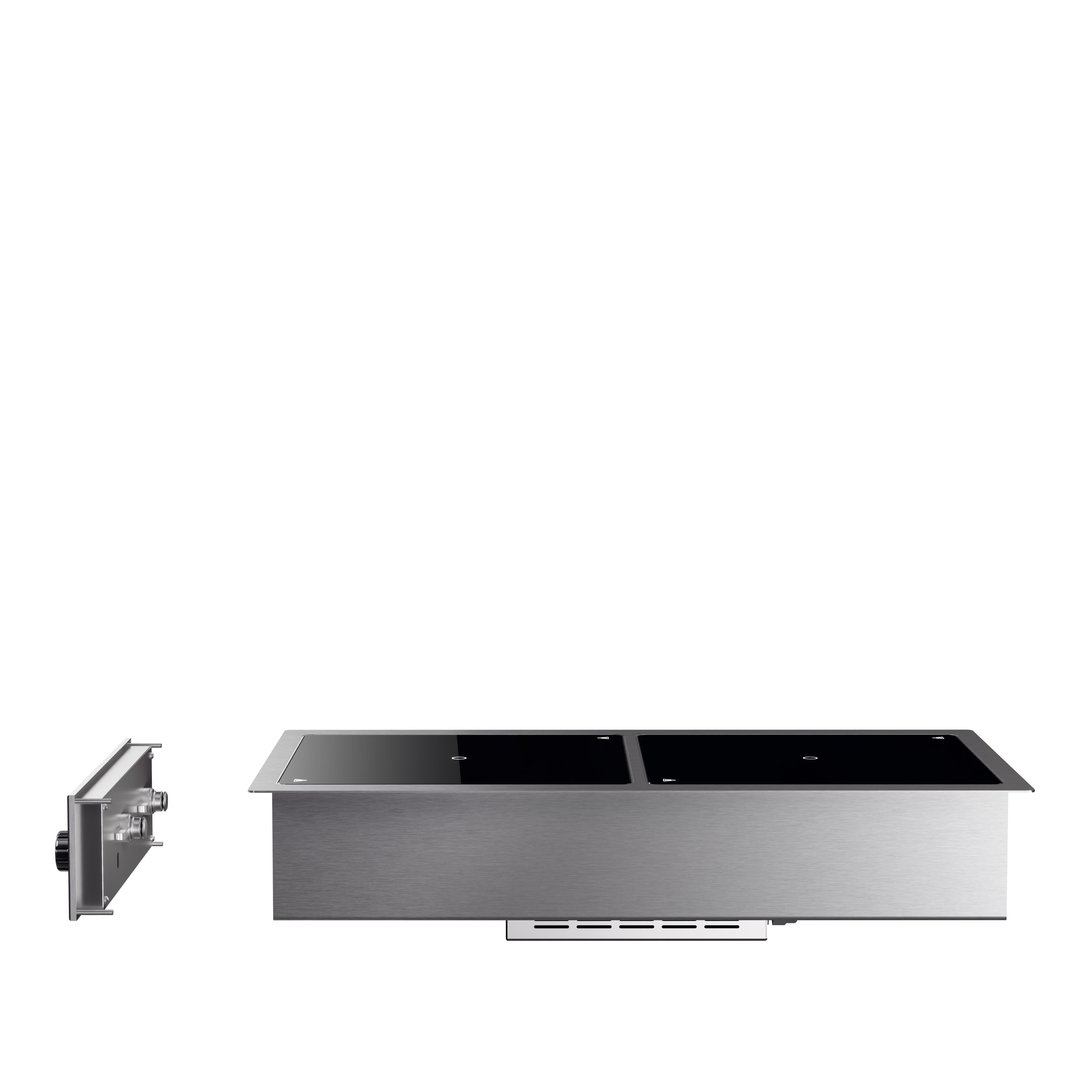 208- To 240-Volt 2,900-Watt Two-Hob Drop-In Induction Range with Programs