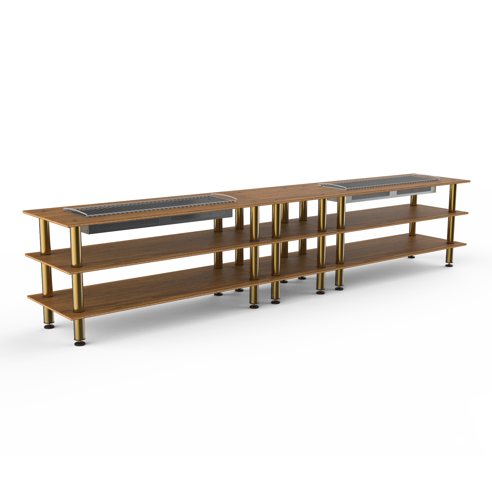 Double Heat Buffet Table L 171.5" W 29.5" Modular