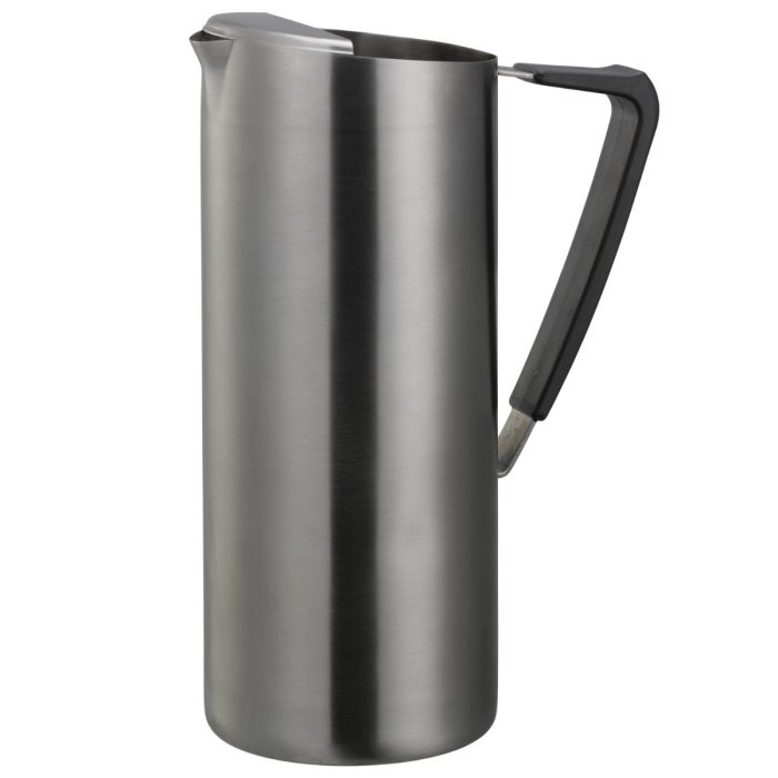 Slim Stainless Water Pitcher, Ice Guard, 1.9 Liter, Dark Tungsten