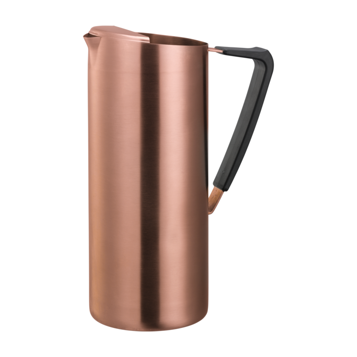 Slim Stainless Water Pitcher, Ice Guard, 1.9 Liter, Gold