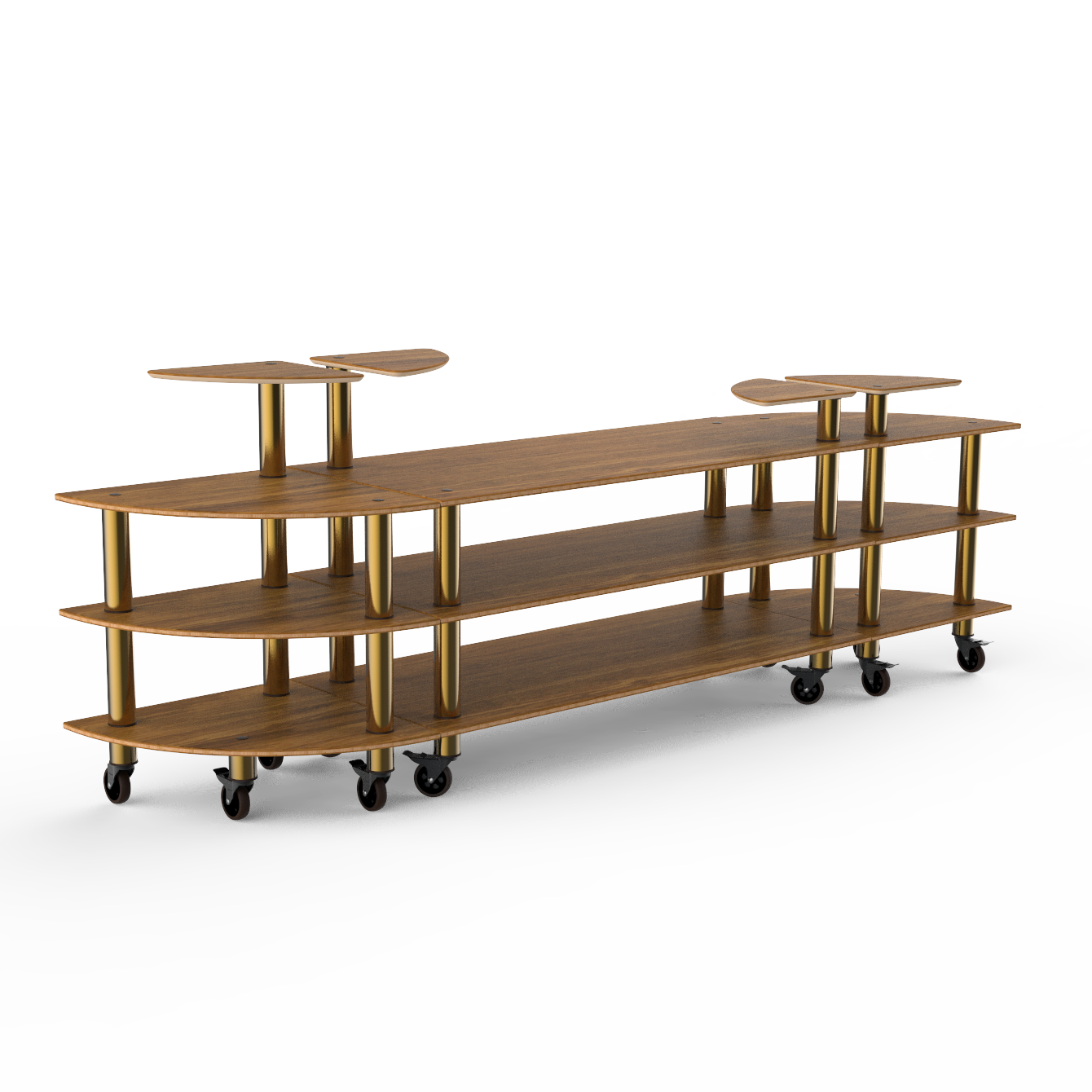 Classic Curved Buffet Station L 130.0" W 29.5" Modular