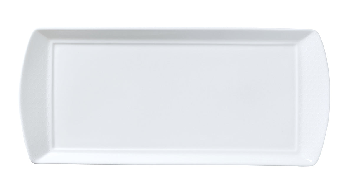 L/S Rectangle Tray L 13.33" W 6.0" Classic Whites
