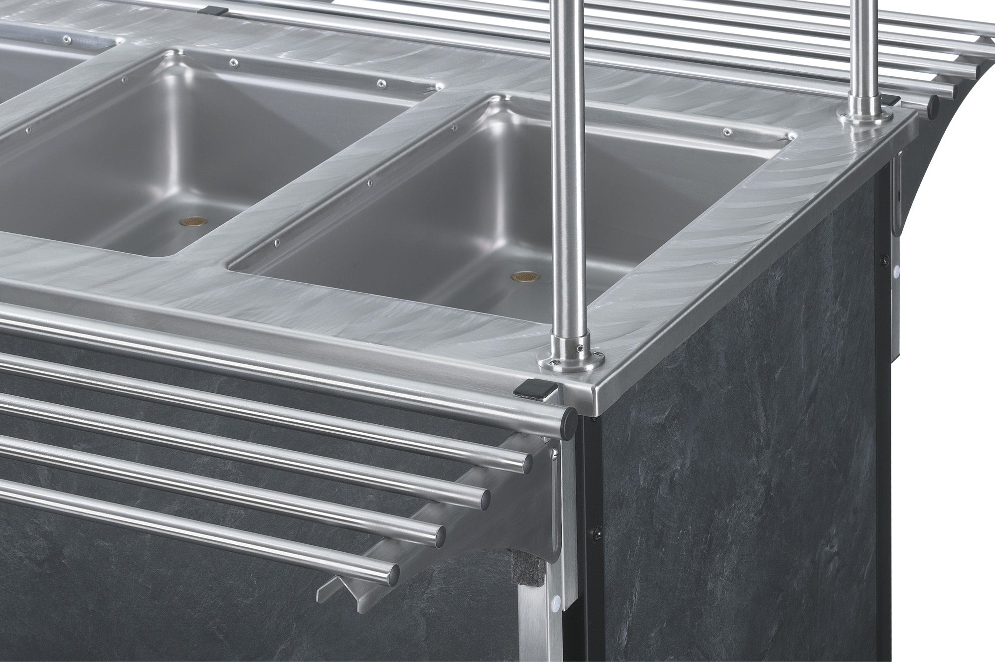 Tray Slide - Tubular tray slide with mounting kit