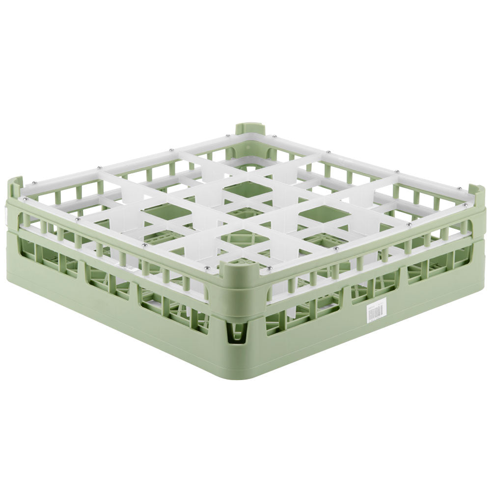 9-compartment medium Signature full-size compartment rack in Light Green and top extender in Light Green