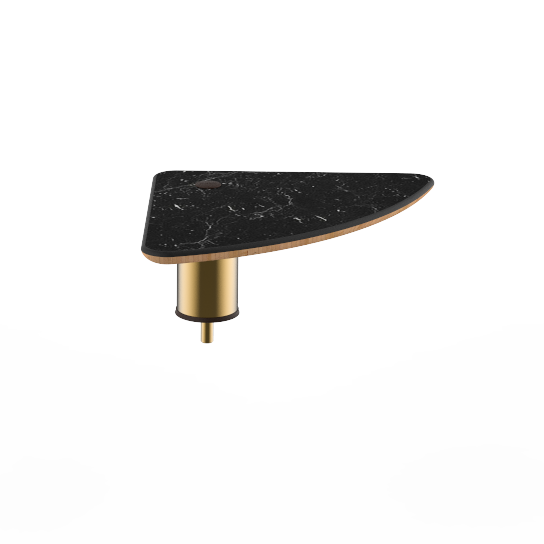 Small Triangle Low Display Shelf L 14.0" W 14.0" Modular