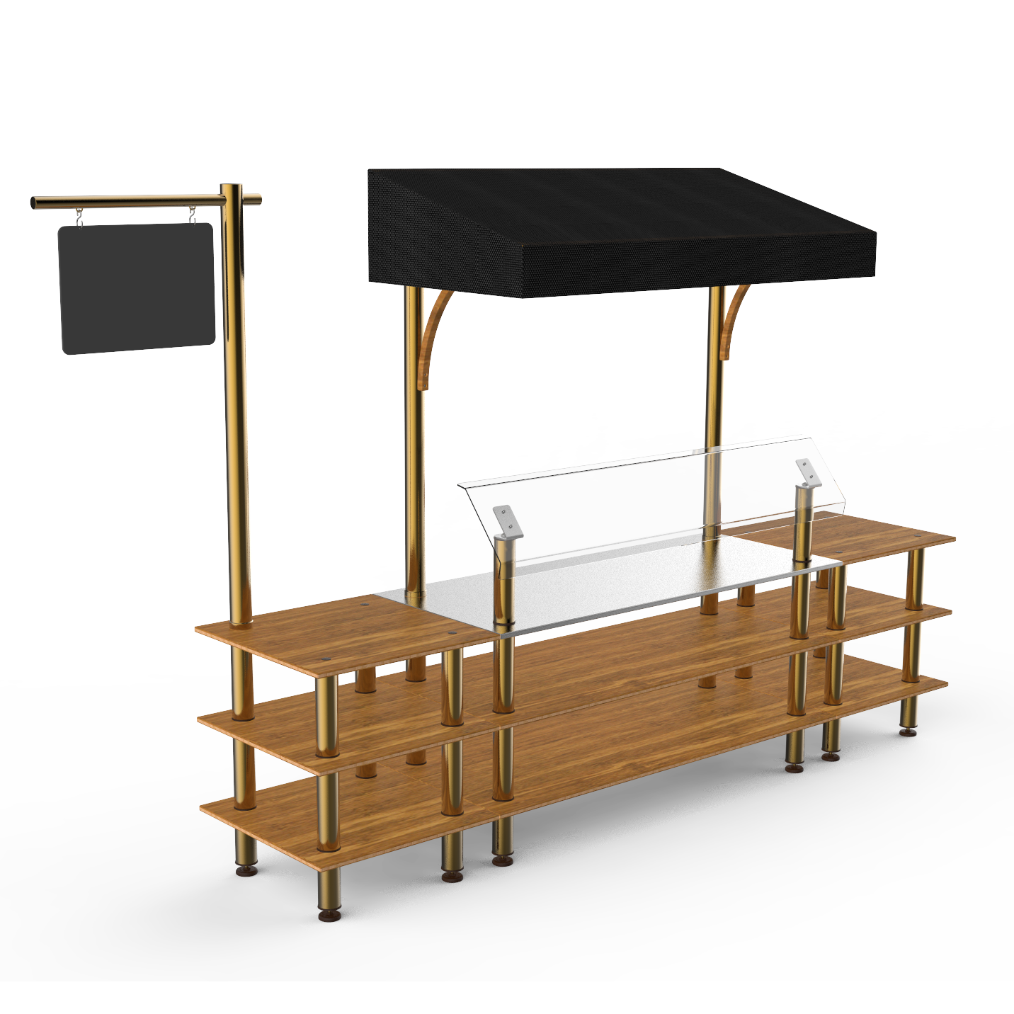 Classic Canopy Station L 130.0" W 33.0" Modular