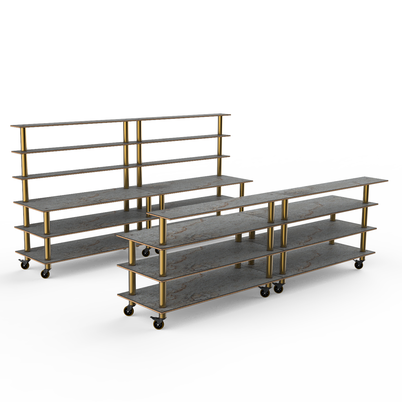 Double Bar Station L 141.75" W 34.5" Modular