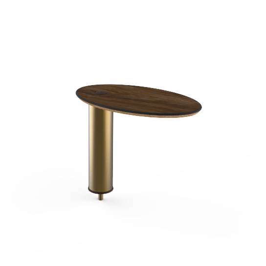 Small Oval High Display Shelf L 16.0" W 8.0" Modular