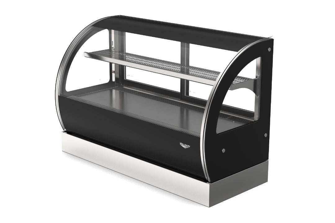 48-Inch-Wide 120-Volt Curved-Front Countertop Heated Deli Display Case with Rear Access