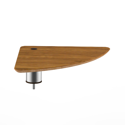Large Triangle Low Display Shelf L 17.0" W 17.0" Modular