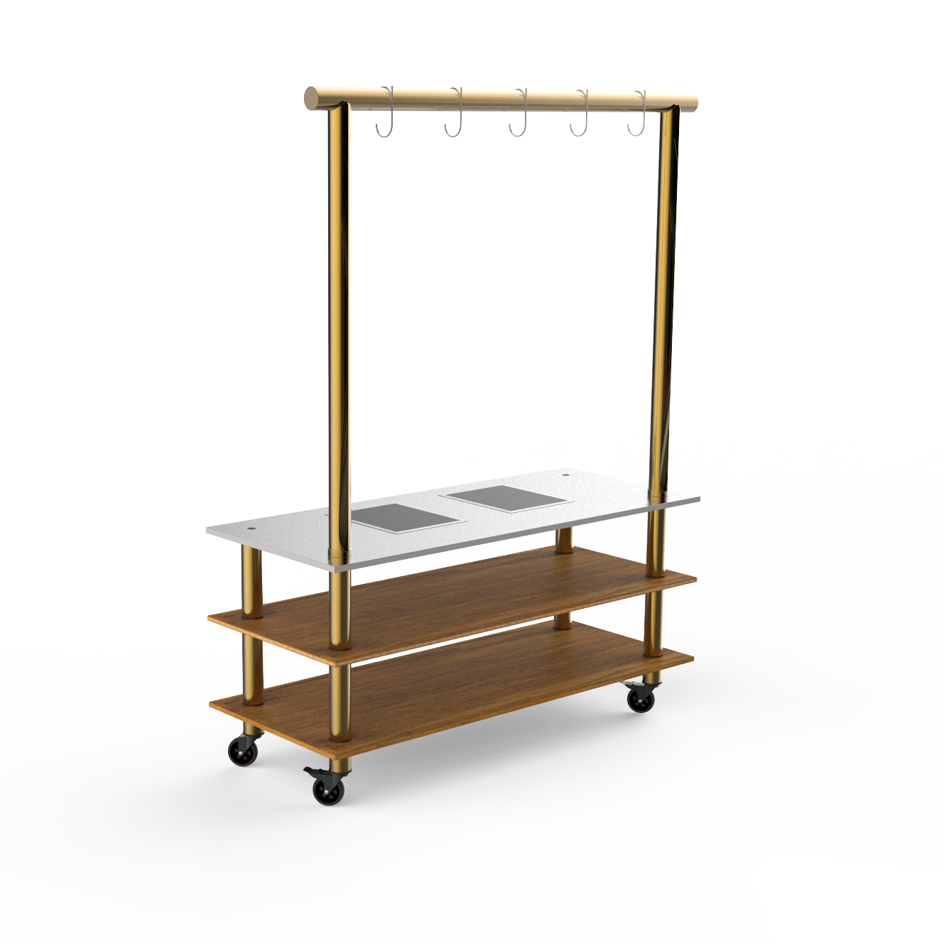 Arched Pro Cooking Induction Unit L 130.0" W 29.5" Modular