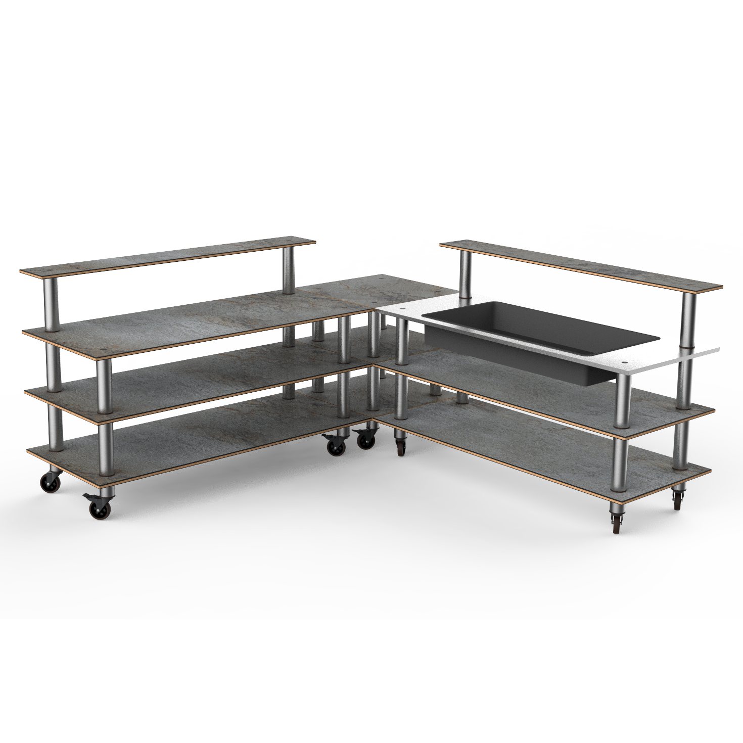 Cooling Corner Station L 100.5" W 100.5" Modular