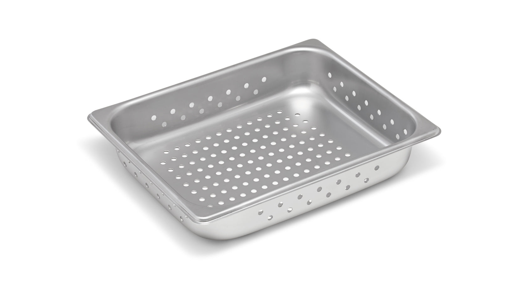 Half-size 2 ½-inch-deep Super Pan V® perforated stainless steel steam ...