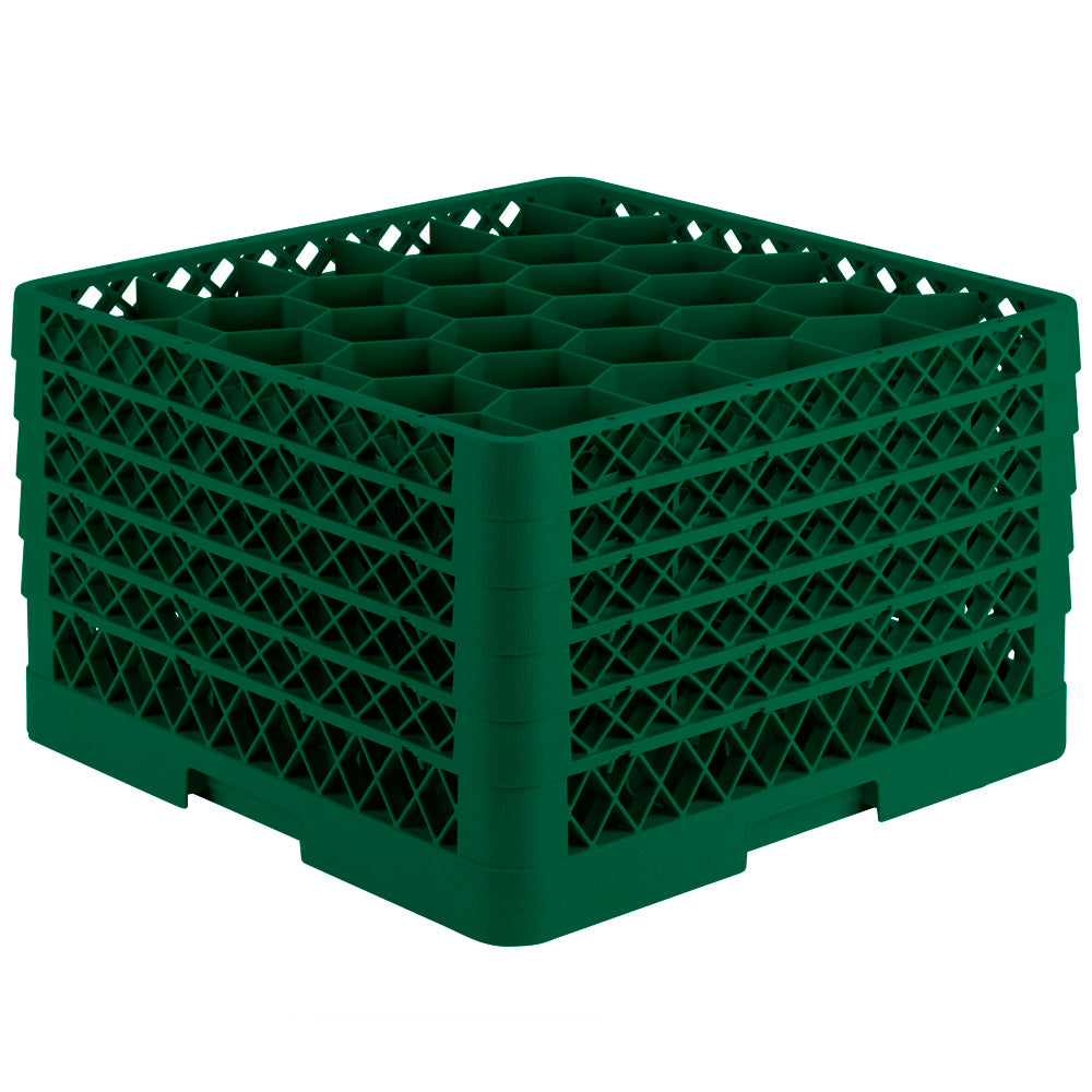 Traex® Full-Size Rack Max® Compartment Racks with five extenders in Green