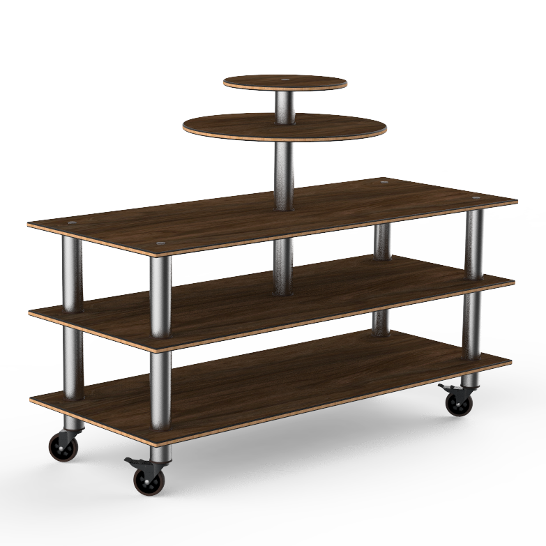 Multi Purpose Display Station L 75.0" W 29.5" Modular