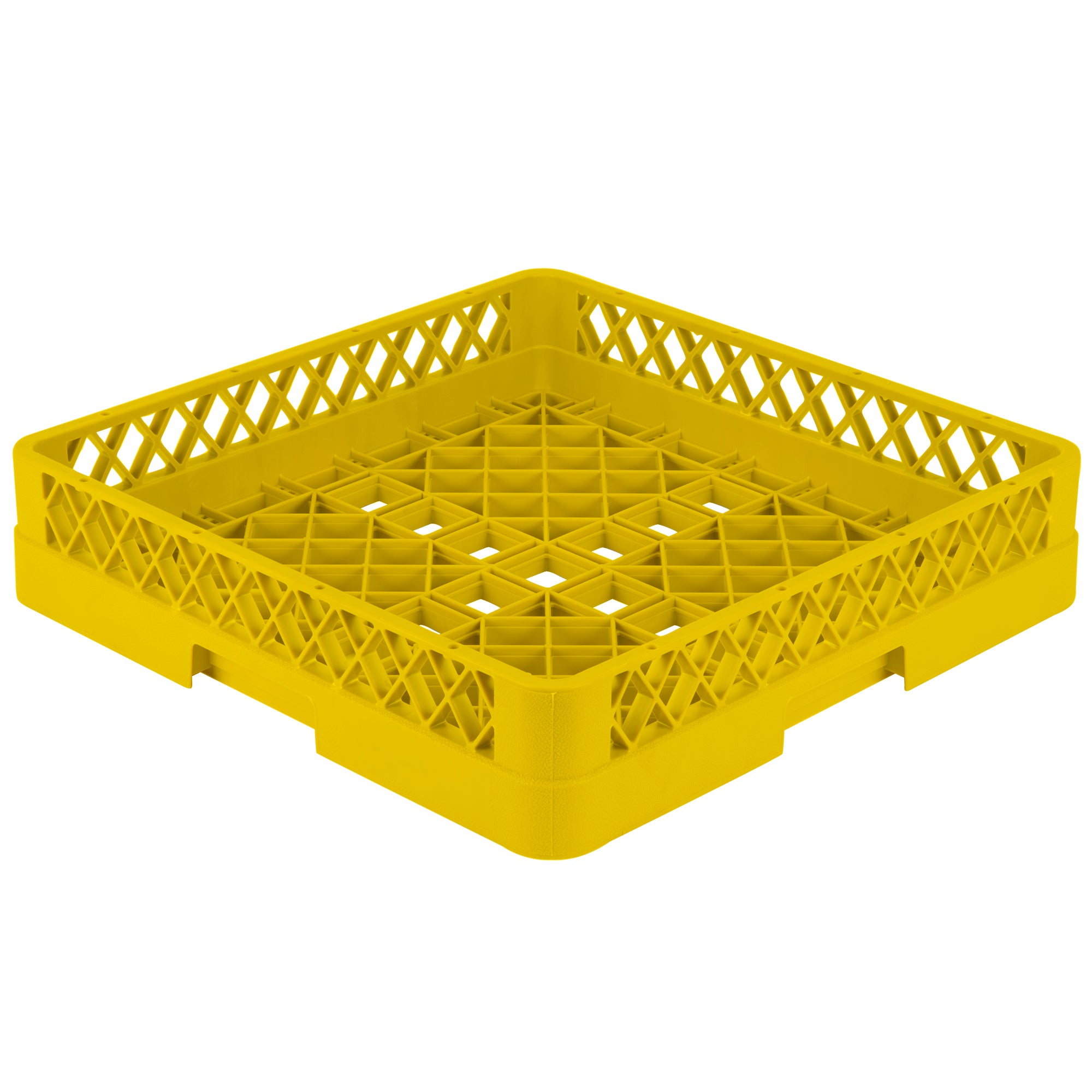 Square Traex® Full-Size Open Rack in Yellow