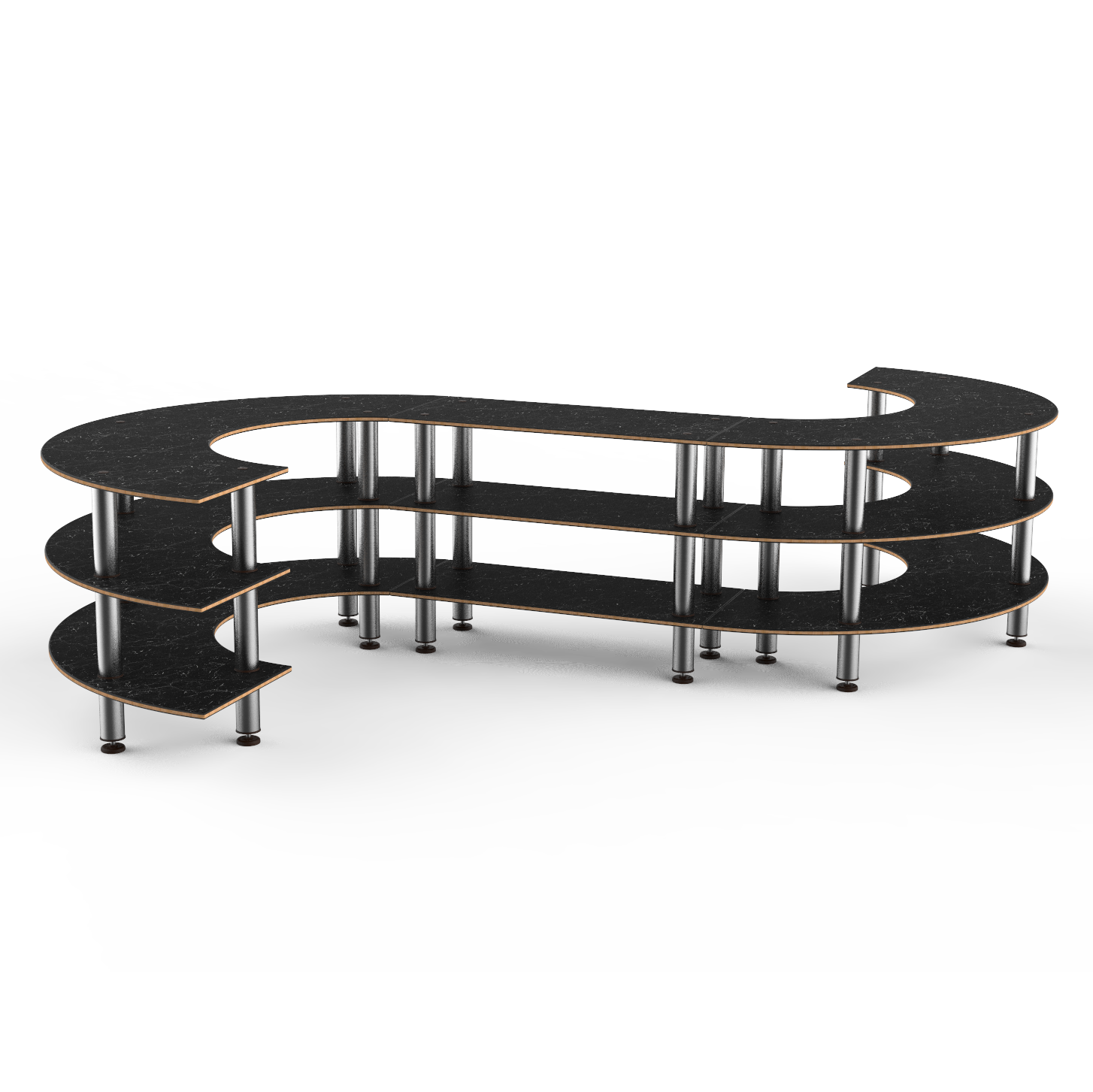 Medium S Buffet Station L 129.0" W 141.0" Modular