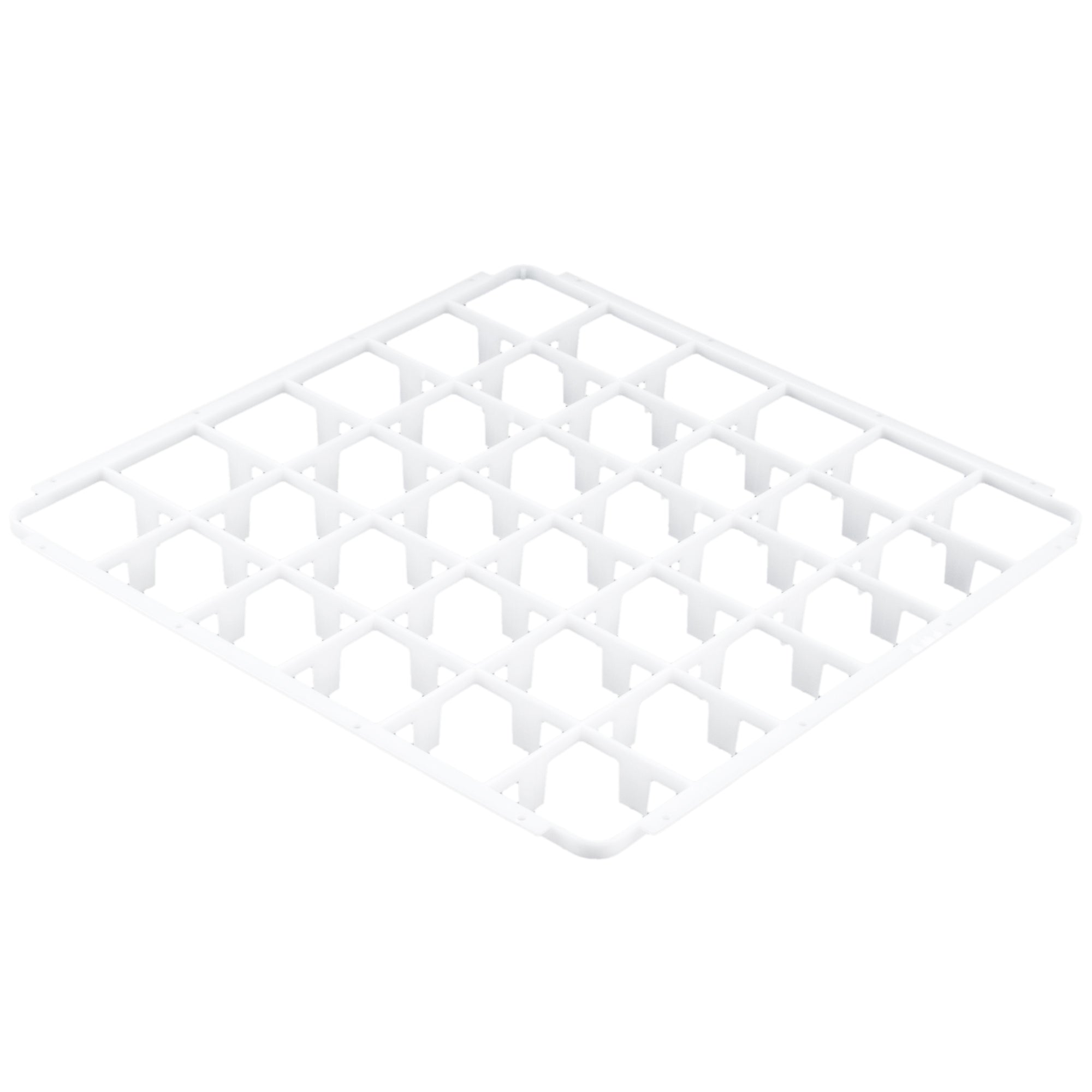 Signature Full-Size 36-Compartment Glass Rack Trim Divider in White