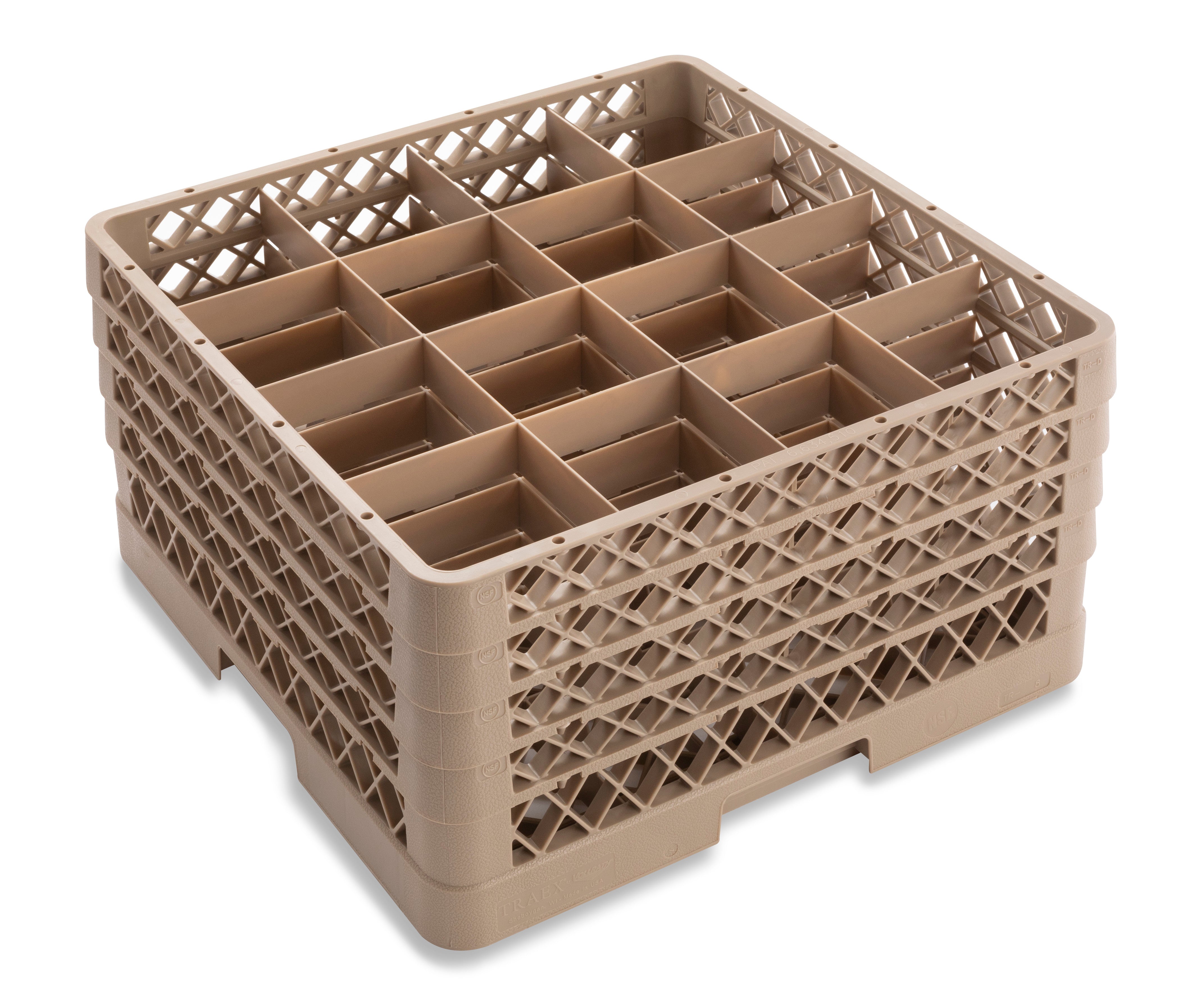 Traex® full-size square 16 compartment rack