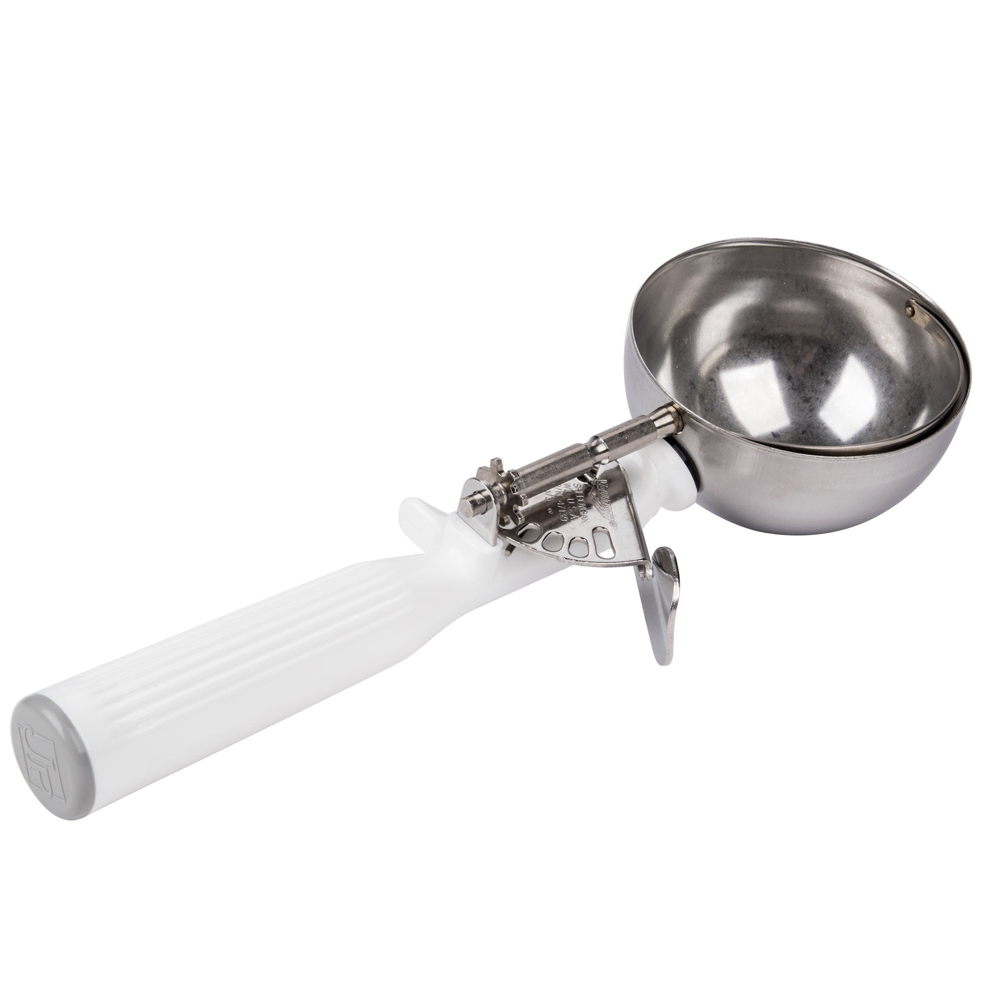 5 ⅓-ounce disher with one-piece white handle
