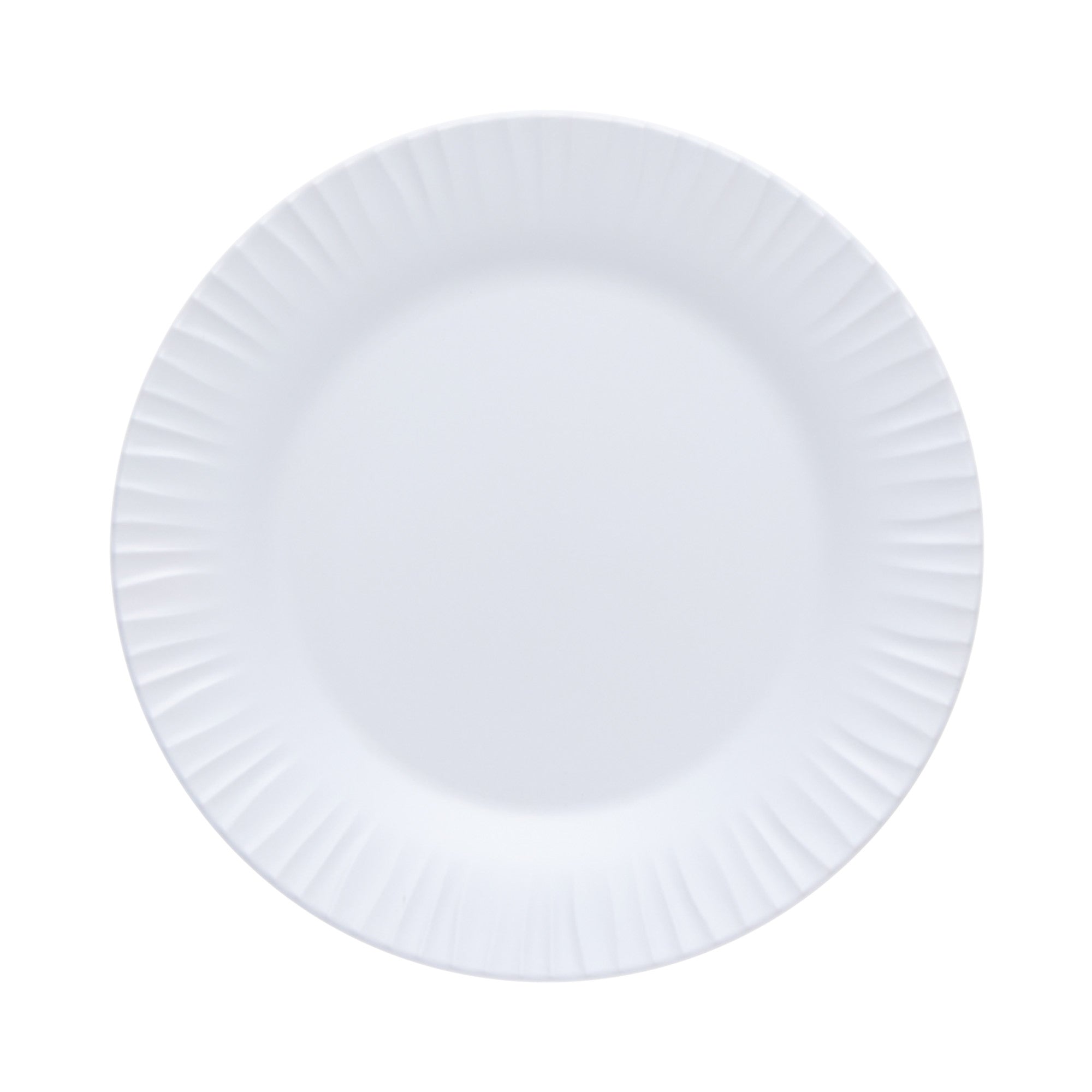 Riva Maris 9" Wide Rim Melamine Plate, White