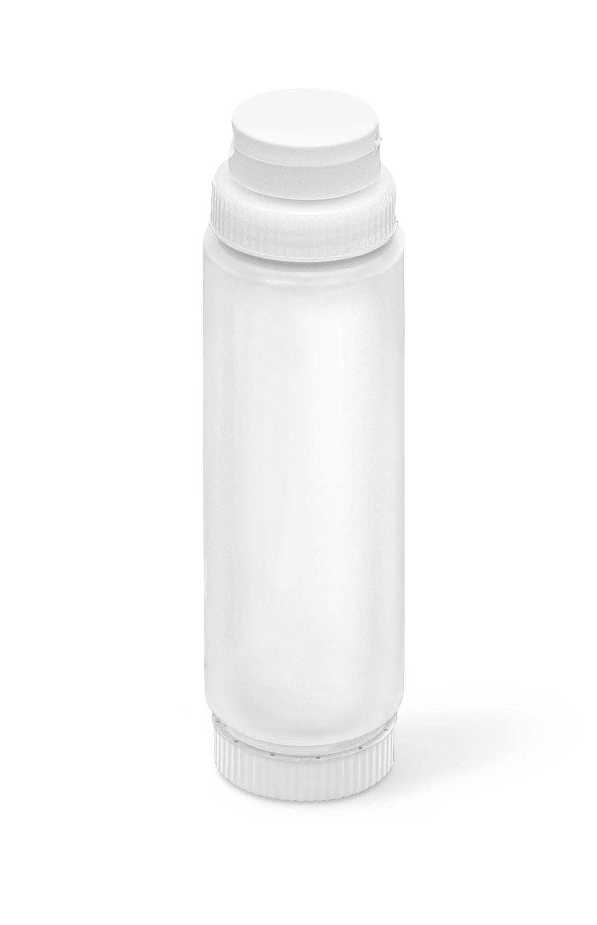 24 oz. Traex® Fifo Clear Squeeze Dispenser with White Flowcut™ Cap and Clear Base Cap