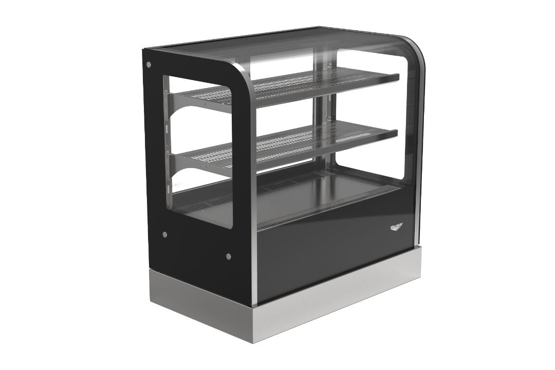 36-Inch-Wide 120-Volt Cubed-Front Countertop Heated Deli Display Case with Rear Access