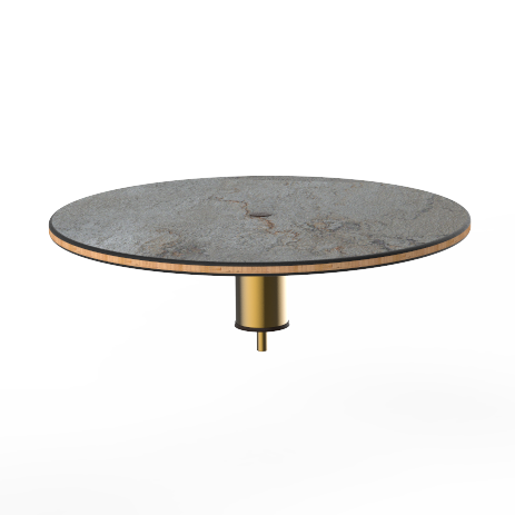 Round Low Display Shelf 24.0" Dia. Modular