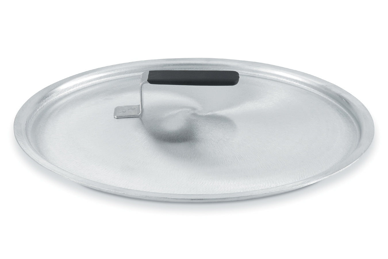 8 5/16-inch Wear-Ever® domed aluminum cover with satin finish and dipped handle
