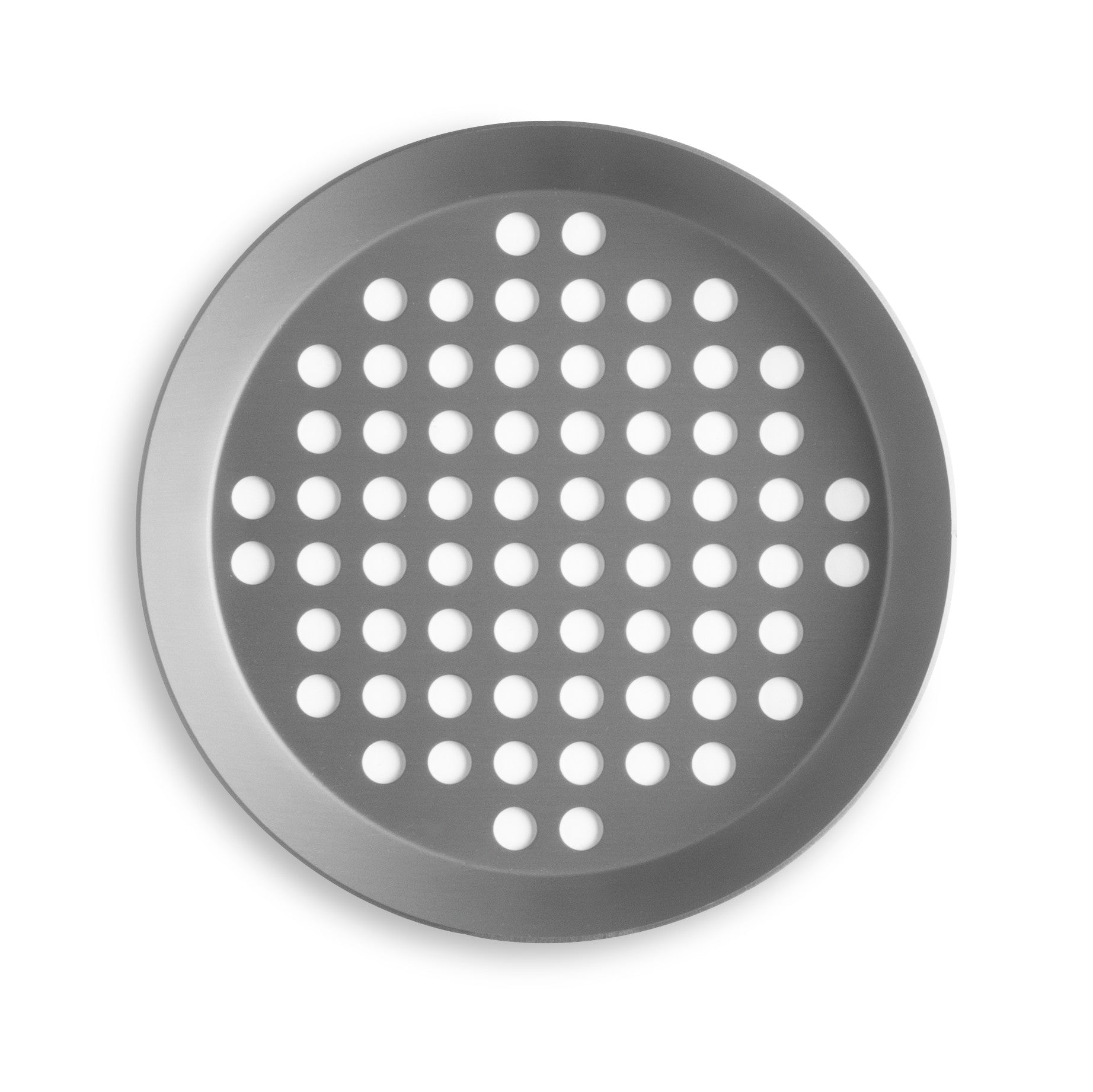 10" Extra-Perforated Press-Cut Hard-Coated Aluminum Pizza Pan