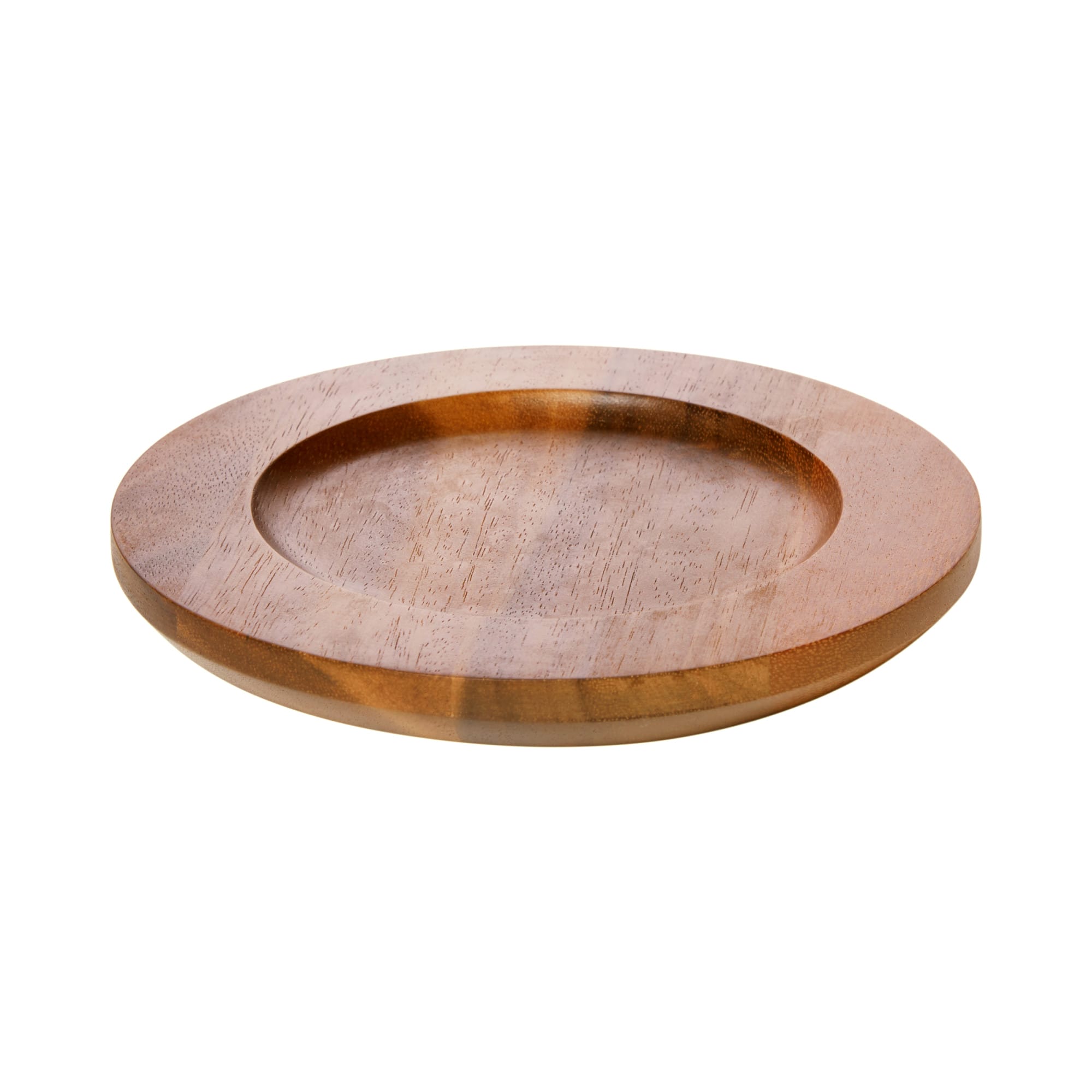 Heiss™ Acacia Wood Underliner for 14 oz. Round Server
