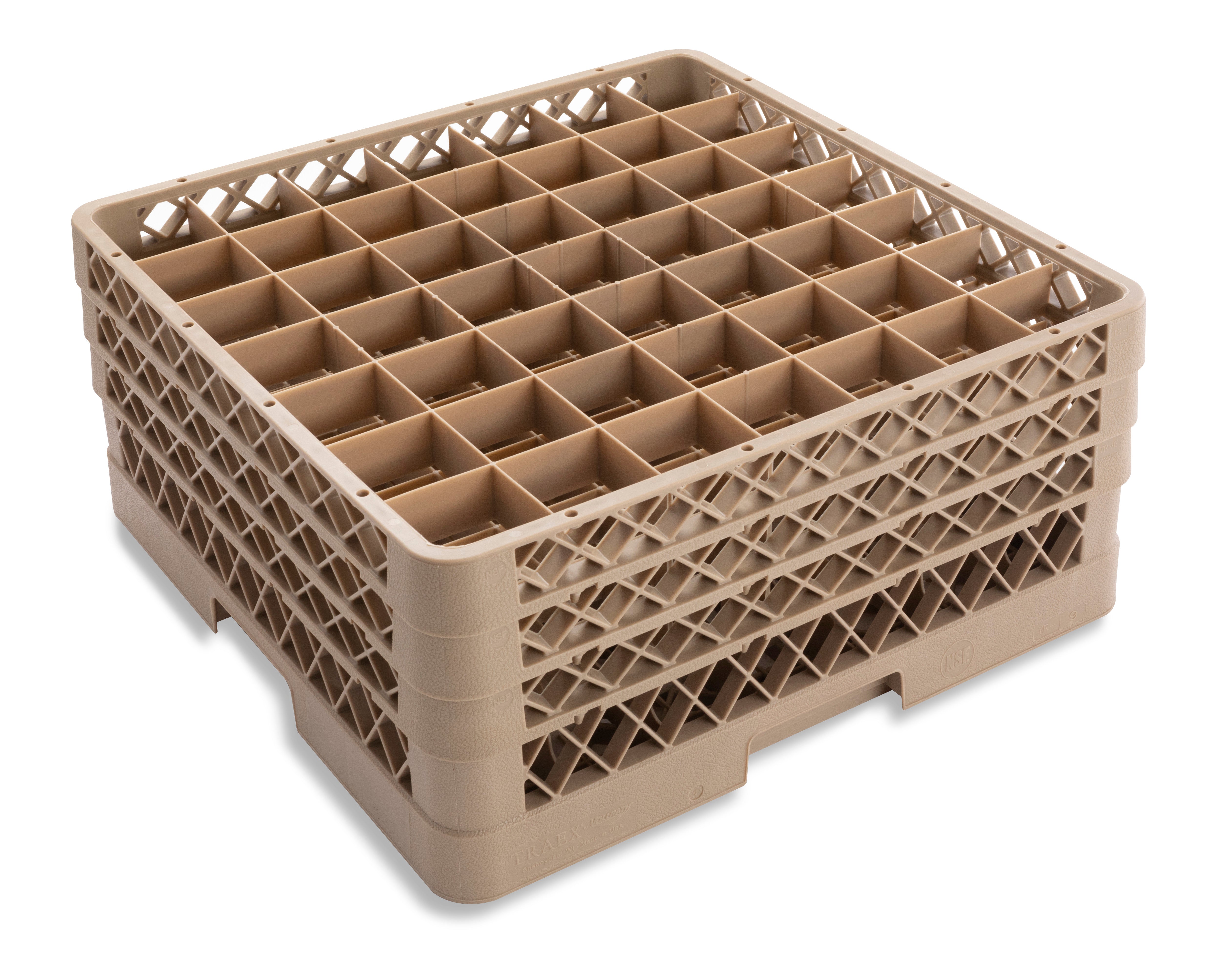 Traex® full-size square 49 compartment rack