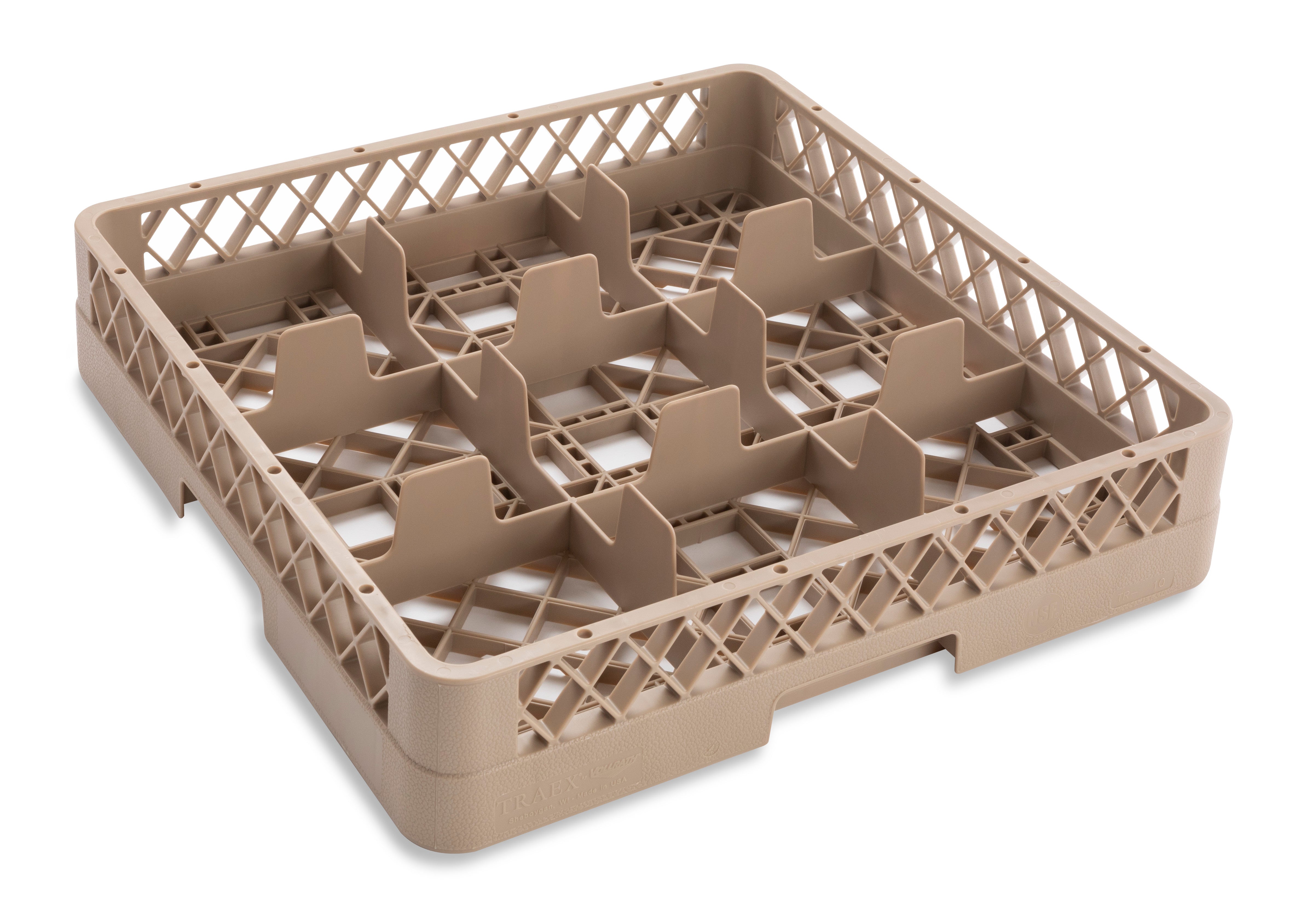 9-Compartment Square Traex® Full Size Compartment Racks