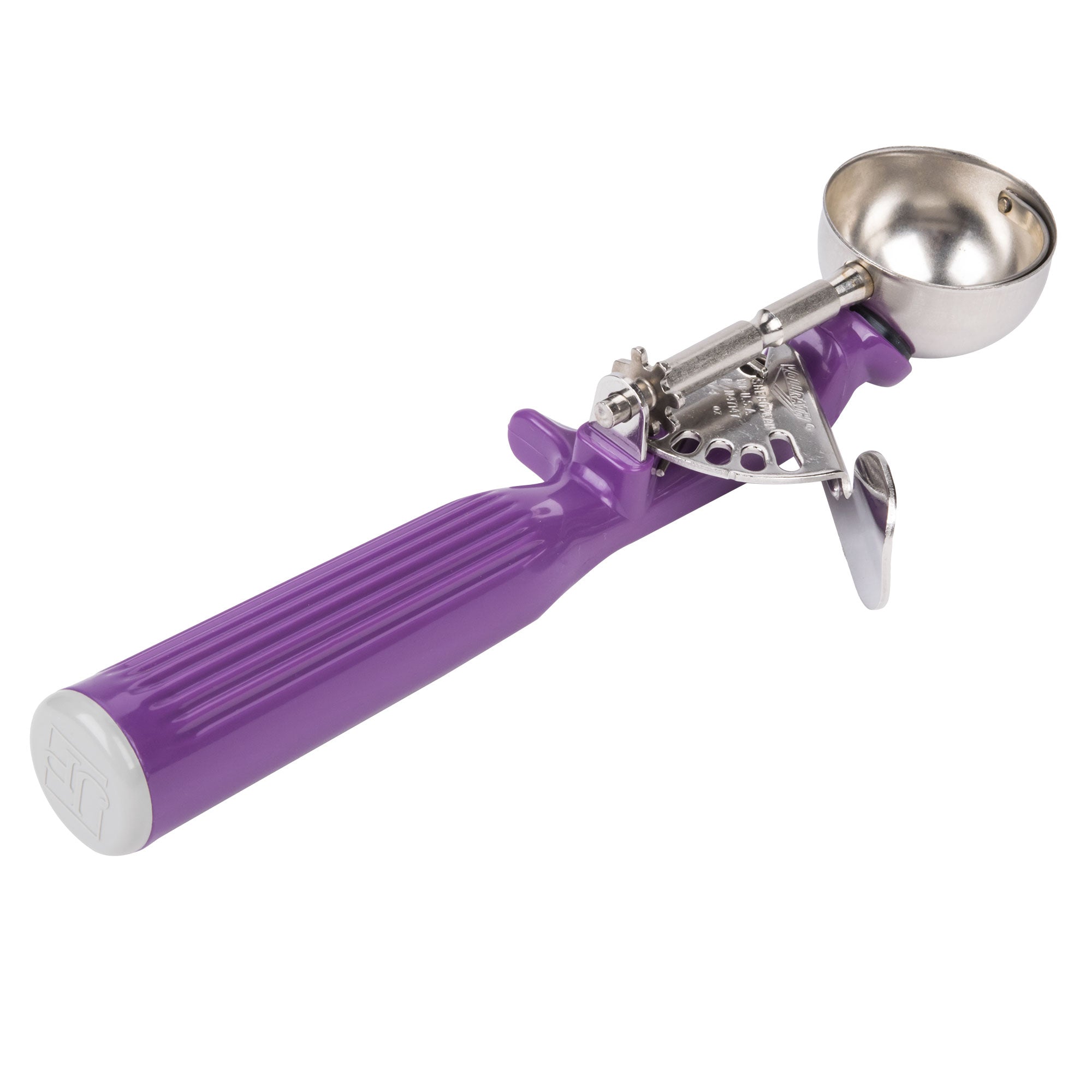 ¾-ounce 8.3 IN disher with one-piece purple handle