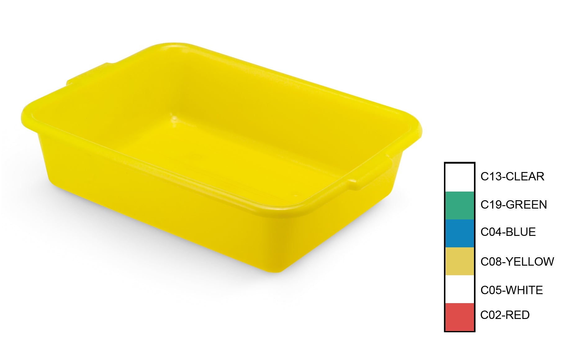 5-inch Traex® Color-Mate™ Food Box,  Yellow